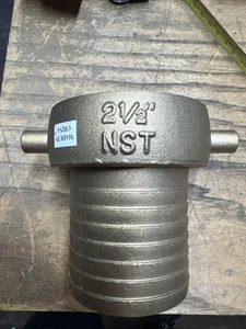 DIXON 2-1/2" NST King Short Shank Suction Coupling, Brass BS32N Female 1J3886-Z5 - Picture 1 of 6