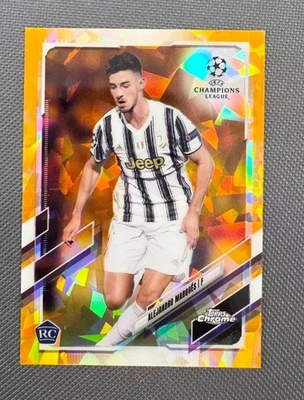 Alejandro Marques 2020-21 Topps Chrome UEFA Sapphire Edition Orange 02/50 RC - Image 1 of 2