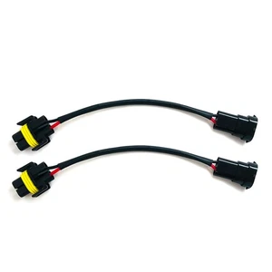 Extension Wire H11 H8 Socket Wiring Harnesses Headlights Low Fog Retrofitting 9" - Bild 1 von 4