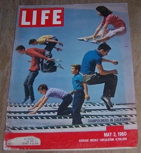 Life Magazine May 2, 1960 Trampolines Steeplechasing Groucho Marx Fashion - Picture 1 of 1