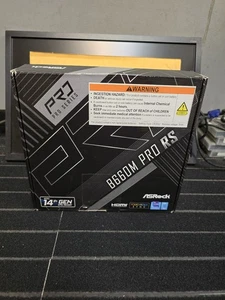 ASRock B660M PRO RS Micro ATX Motherboard [LGA 1700]  [DDR4] "Bent Pins" - Picture 1 of 16