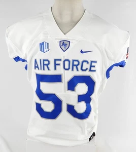 Air Force Falcons #53 Juego Usado Jersey Blanco Placa de Nombre Eliminada XL 954 - Imagen 1 de 12