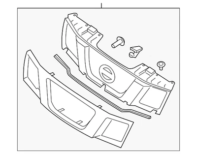 Genuine Nissan Grille Assembly 62310-ZL00A - Imagem 1 de 3