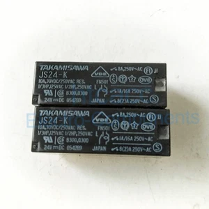 10Pcs New  JS24-K Takamisawa SPDT 10A 24VDC Power Relay   - Picture 1 of 1