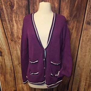 Talbots Caridgan Gr. M lila/weiß/blau - Bild 1 von 7