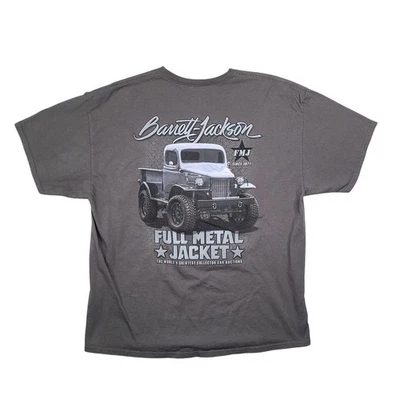 Barrett Jackson Subasta Completa Metal Chaqueta Militar Camión Camiseta Para Hombres 2XL XXL Foto 1 de 4