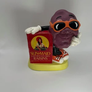 Vintage 1987 California Raisins Coin Bank Sparschwein Claymations mit Stopfen - Bild 1 von 14