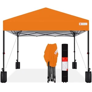 Best Choice Products 10 pies x 10 pies naranja fácil configuración toldo emergente instantáneo y - Imagen 1 de 9
