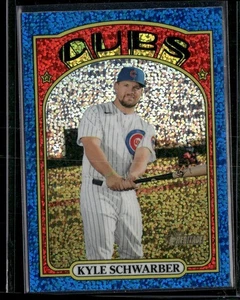 2021 Topps Heritage - Kyle Schwarber #139 Cromo Blu Scintillante - Foto 1 di 2