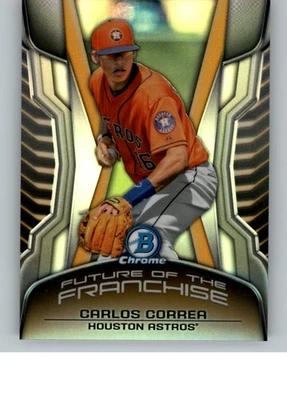 2014 Bowman Chrome Draft Future of the Franchise Mini #FFCC Carlos Correa - Image 1 of 2