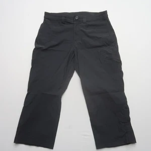 Eddie Bauer Rainier Capri Wanderhose Gr. 10 schwarz Nylon Stretch Reißverschlusstasche - Bild 1 von 10