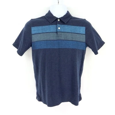 Urban Pipeline The Ultimate Polo Shirt Boys XL Blue Striped Stretch Short Sleeve - Image 1 of 4
