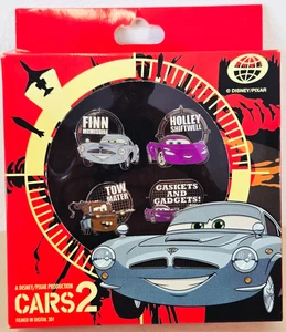 Mystery Disney Pixar 5 Pin Set CARS Tow Mater Holley Shiftwell Finn LE 2000 New - Picture 1 of 4