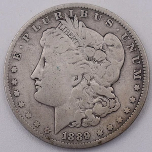 Vintage 1889 O Morgan Silver Dollar $1 coin circulated #13 - Picture 1 of 4