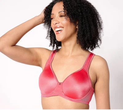 Breezies Signature Shine Unlined Underwire Support Bra Womens Size 38D Red NEW - Image 1 of 4