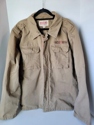 Chaqueta de Campo Mossimo De Colección Para Hombre 2XL Tostada 100% Algodón Cremallera Completa Manga Larga Foto 1 de 4
