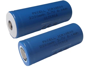 18500 Akku 3,7V 2200mAh 18x50mm wiederaufladbar Li-Ion Lithium-Ionen - Bild 1 von 1