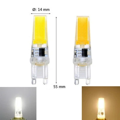 G4 G9 LED COB Dimmable 3W 6W Capsula lampadine di Alogena Risparmio 12V/220V - Image 1 of 4