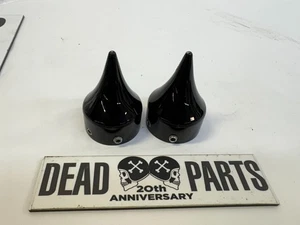 Harley swing arm pivot bolt axle spike caps covers LooK - Bild 1 von 5