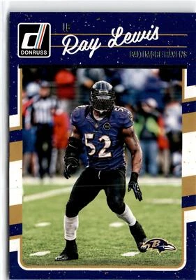 2016 Donruss #28 Ray Lewis - Image 1 of 2