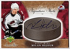 2006-07 SWEET SPOT SIGNATURE SHOTS #SS-MI MILAN HEJDUK Colorado Avalanche 