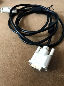 DVI-D (Single Link) auf DVI-D (Single Link) Adapterkabel 1,9m weiß schwarz - Bild 1 von 2