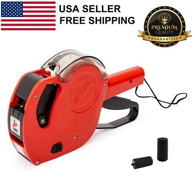 Authentic Motex MX-5500 New Version 1 Line 8 Digits Price Tag Gun w Labels & Ink