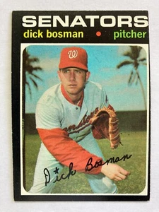 1971 Topps #60 Dick Bosman (Washington Senators) - Picture 1 of 2