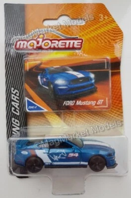 MAJORETTE · FORD MUSTANG GT · RACING CARS · BLUE · BRAND NEW IN SEALED PACK - Image 1 of 3