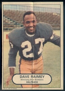 1968 OPC MINI POSTER INSERTS CFL FOOTBALL Dave Raimey EX+ Winnipeg Blue Bombers