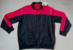 Vintage Daniel Cremieux Classics Zip Tracksuit Jacket Top Red Black Large New  - Picture 1 of 7
