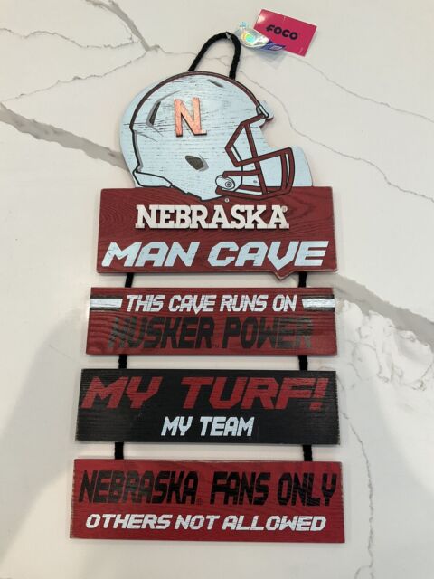 Fan Creations Nebraska Cornhuskers Sign Wood 12 Inch Round State Design