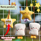 Name Sticker Five-Pointed Star Big Toast Plush Doll Anti-Lost Mark Keychain Zdp