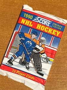 1990 Score NHL Hockey Premier Edition issue Unopened Wax Packs 15 Cards 🏒 - Picture 1 of 3