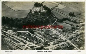 REAL PHOTO AERIAL VIEW POSTCARD OF DINGWALL, ROSS-SHIRE, SCOTLAND BY AEROFILMS - Picture 1 of 2