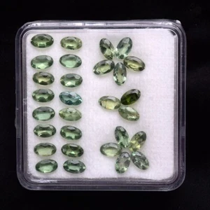 29 Pcs Natural Apatite 5mmx3mm Oval Faceted Cut Untreated Dazzling Gemstones Lot - Picture 1 of 8