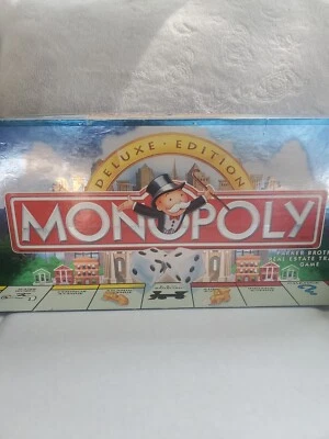Vintage Parker Brothers Monopoly Deluxe Edition Board Game-Parker Brothers 1998 - Image 1 of 4