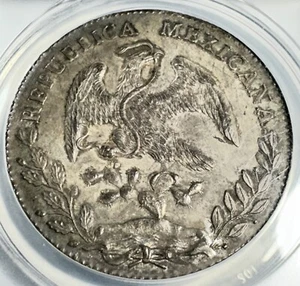 Toner 1894-Mo 8 Reales AM Messico tappo argento e raggi ANACS MS64 - Foto 1 di 4
