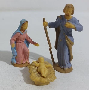 I123942 Pastorello Presepe - statuina in plastica - Sacra Famiglia - 5,5 cm - Picture 1 of 4