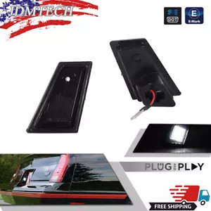 1979-88 New Monte Carlo SS LS CL Smoke White LED Tag pocket License plate Lights - Picture 1 of 11