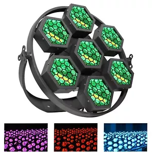 4pcs/lot Stage Lighting RGB Halogen Flash Lights Led Retro 7x60w with Flycase DJ - Picture 1 of 12