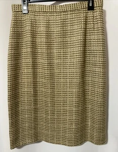 Vintage Carlisle Tweed Skirt Size 12 Lined Career Wear Fall Winter - Picture 1 of 20