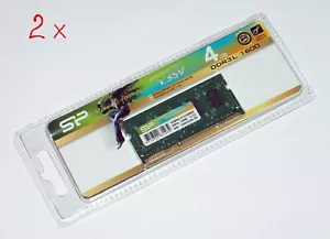 DDR3L-1600 SODIMM 204pin RAM 2x 4GB module Silicon Power/Samsung laptop/notebook - Picture 1 of 5
