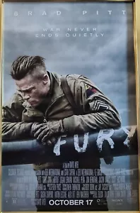 FURY Original doppelseitiges DS Kinokrieg Filmplakat 27x40 Brad Pitt - Bild 1 von 2