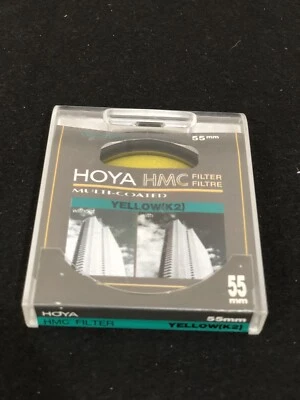 Hoya HMC 55mm Yellow Y[K2] filter with case - Image 1 of 3