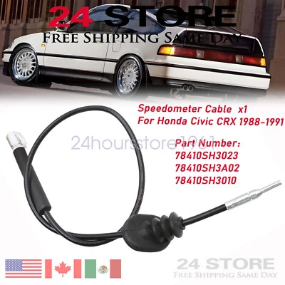 1x For Honda Civic CRX 1988-1991 MT Speedometer Cable 78410SH3023 , 78410SH3A02 - Imagem 1 de 4