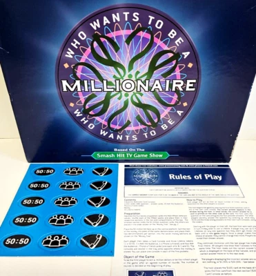 Fichas de repuesto y reglas del juego de colección 2K Who want to be a Millionaire Lifeline Foto 1 de 4