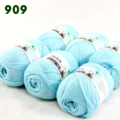 Sale 6 Skeinsx50g LACE Soft Acrylic Wool Cashmere hand knitting Crochet Yarn 909 - Image 1 of 4