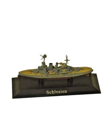 SMS Schlesien Atlas Ediciones Escala 1/1250 Acorazado Alemán 1908 Primera Guerra Mundial Modelo Barco Foto 1 de 2