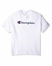 Champion Boys' Big Kids Script Tee White Size X-large Oqs4